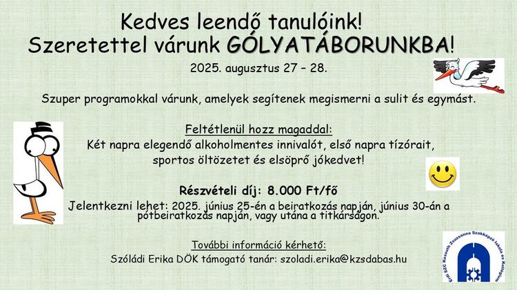 KZS GÓLYATÁBOR 2025