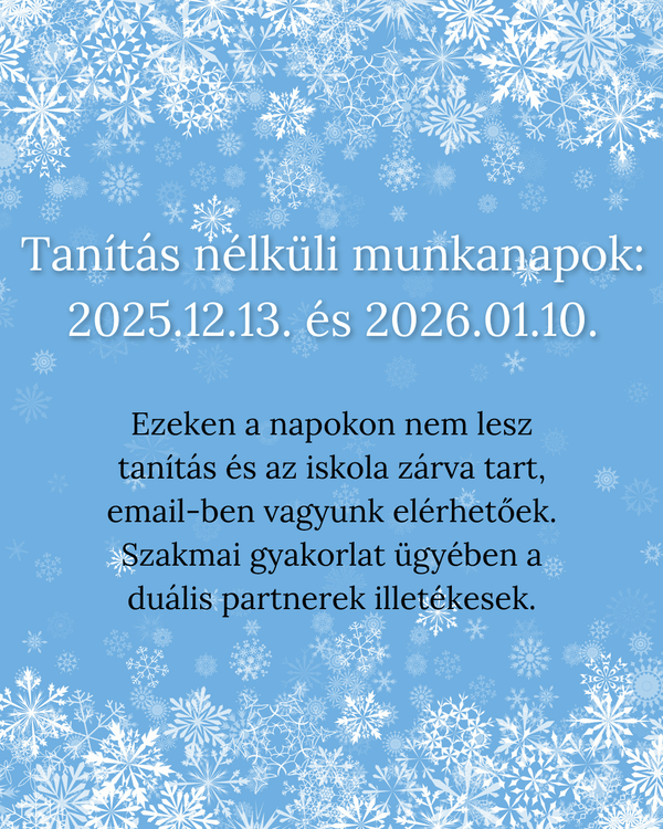 Fontos információk!