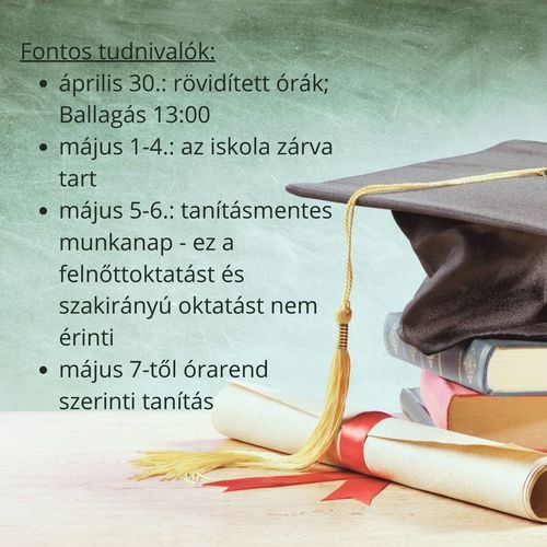 Fontos tudnivalók