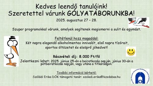 KZS GÓLYATÁBOR 2025